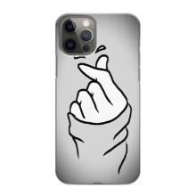 Чехол с принтом для iPhone 12 Pro (AlphaPrint - Знак сердечка) – Значок Love