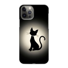 Чехол с принтом для iPhone 12 Pro (AlphaPrint) Модные коты – Силуэт котика