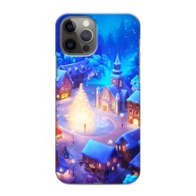 Рождественские Чехлы для iPhone 12 Pro (VPrint) (Рождественский город)