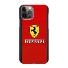 Силіконовий бампер з картинкою машини на iPhone 12 Pro (Ferrari Logo)