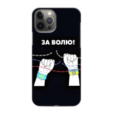 Силиконовый бампер с принтом (ПАТРИОТ) для iPhone 12 Pro – За Волю