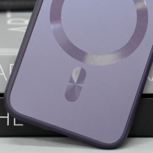 Чехол TPU+Glass Sapphire Midnight with MagSafe для Apple iPhone 12 (6.1") – Фиолетовый