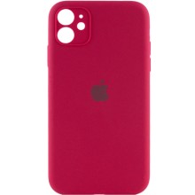 Чохол Silicone Case Full Camera Protective (AA) для Apple iPhone 12 (6.1") – Червоний