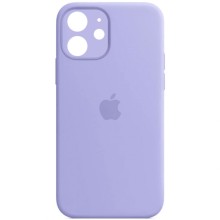 Чехол Silicone Case Full Camera Protective (AA) для Apple iPhone 12 (6.1") – Сиреневый