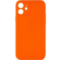 Силиконовый чехол Candy Full Camera для Apple iPhone 12 (6.1") – Оранжевый