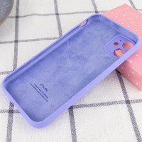 Чехол Silicone Case Full Camera Protective (AA) для Apple iPhone 12 (6.1") – Сиреневый