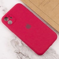 Чехол Silicone Case Full Camera Protective (AA) для Apple iPhone 12 (6.1") – Красный