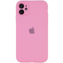 Чохол Silicone Case Full Camera Protective (AA) для Apple iPhone 12 (6.1") – Рожевий