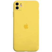Чохол Silicone Case Full Camera Protective (AA) для Apple iPhone 12 (6.1") – Жовтий