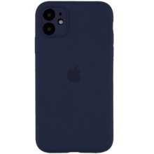 Чохол Silicone Case Full Camera Protective (AA) для Apple iPhone 12 (6.1") – Темно-синій