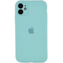 Чохол Silicone Case Full Camera Protective (AA) для Apple iPhone 12 (6.1") – Бірюзовий