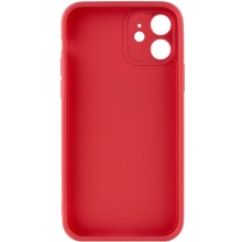 Силіконовий чохол Candy Full Camera для Apple iPhone 12 (6.1") – Червоний