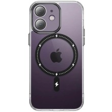 Чохол TPU+PC Colorful with MagSafe для Apple iPhone 12 (6.1") – Black