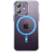 Чехол TPU+PC Colorful with MagSafe для Apple iPhone 12 (6.1") – Blue
