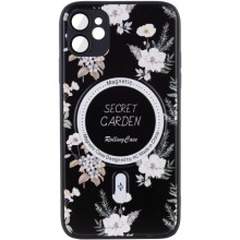 TPU+PC чохол Secret Garden with MagSafe для Apple iPhone 12 (6.1") – Black