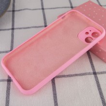 Чехол Silicone Case Full Camera Protective (AA) NO LOGO для Apple iPhone 12 (6.1") – Розовый