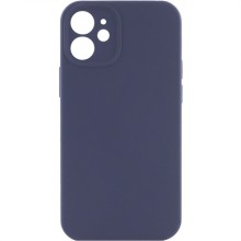 Чехол Silicone Case Full Camera Protective (AA) NO LOGO для Apple iPhone 12 (6.1") – Темно-синий