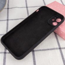 Чехол Silicone Case Full Camera Protective (AA) NO LOGO для Apple iPhone 12 (6.1") – Черный