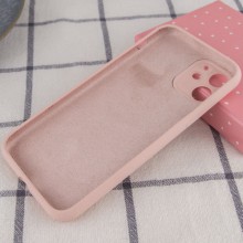 Чехол Silicone Case Full Camera Protective (AA) NO LOGO для Apple iPhone 12 (6.1") – Розовый