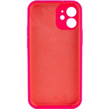 Чохол Silicone Case Full Camera Protective (AA) NO LOGO для Apple iPhone 12 (6.1") – Рожевий
