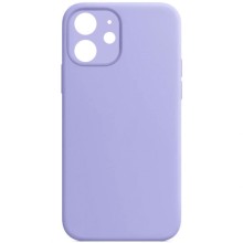 Чехол Silicone Case Full Camera Protective (AA) NO LOGO для Apple iPhone 12 (6.1") – Сиреневый