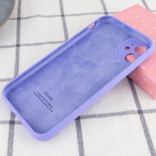 Чехол Silicone Case Full Camera Protective (AA) для Apple iPhone 12 (6.1") – Сиреневый