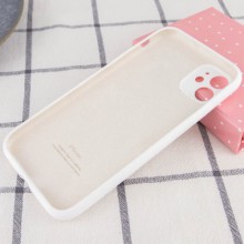 Чехол Silicone Case Full Camera Protective (AA) для Apple iPhone 12 (6.1") – Белый