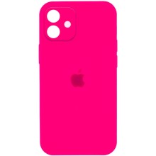 Чехол Silicone Case Full Camera Protective (AA) для Apple iPhone 12 (6.1") – Розовый