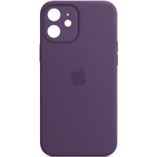 Чехол Silicone Case Full Camera Protective (AA) для Apple iPhone 12 (6.1") (Фиолетовый)