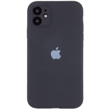 Чехол Silicone Case Full Camera Protective (AA) для Apple iPhone 12 (6.1") (Серый)