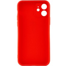 Силиконовый чехол Candy Full Camera для Apple iPhone 12 (6.1") – Красный