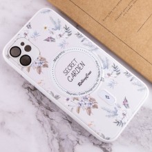 TPU+PC чехол Secret Garden with MagSafe для Apple iPhone 12 (6.1") – White