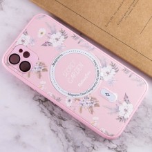 TPU+PC чехол Secret Garden with MagSafe для Apple iPhone 12 (6.1") – Pink