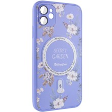 TPU+PC чехол Secret Garden with MagSafe для Apple iPhone 12 (6.1") – Lilac