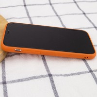 Кожаный чехол Xshield для Apple iPhone 12 (6.1") – Оранжевый