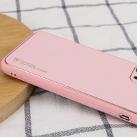 Кожаный чехол Xshield для Apple iPhone 12 (6.1") – Розовый