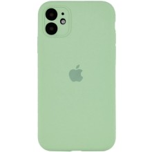 Чехол Silicone Case Full Camera Protective (AA) для Apple iPhone 12 (6.1") – Зеленый