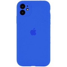 Чехол Silicone Case Full Camera Protective (AA) для Apple iPhone 12 (6.1") – Синий