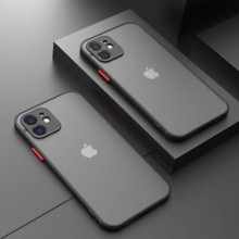 Чохол Color Buttons із TPU+PC для iPhone 12 від Apple – Чорний