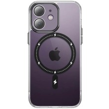 Чехол TPU+PC Colorful with MagSafe для Apple iPhone 12 (6.1") – Черный