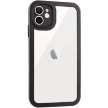 TPU чохол Transparent + Colour 1,5mm для Apple iPhone 12 (6.1") – Чорний