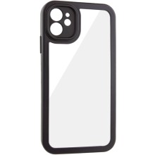 TPU чохол Transparent + Colour 1,5mm для Apple iPhone 12 (6.1") – Чорний