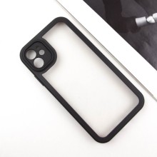 TPU чохол Transparent + Colour 1,5mm для Apple iPhone 12 (6.1") – Чорний