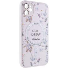 TPU+PC чехол Secret Garden with MagSafe для Apple iPhone 12 (6.1") – Белый