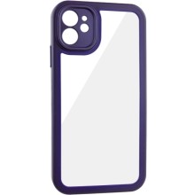 TPU чохол Transparent + Colour 1,5mm для Apple iPhone 12 (6.1") – Фіолетовий