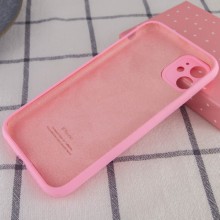 Чехол Silicone Case Full Camera Protective (AA) для Apple iPhone 12 (6.1") – Розовый