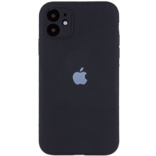 Чехол Silicone Case Full Camera Protective (AA) для Apple iPhone 12 (6.1") – Черный