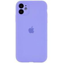 Чехол Silicone Case Full Camera Protective (AA) для Apple iPhone 12 (6.1") – Сиреневый