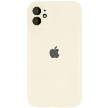 Чохол Silicone Case Full Camera Protective (AA) для Apple iPhone 12 (6.1") – Бежевий