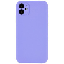 Чехол Silicone Case Full Camera Protective (AA) NO LOGO для Apple iPhone 12 (6.1") – Сиреневый